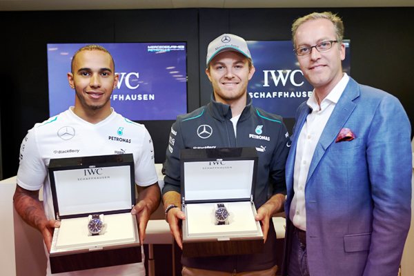 Nico Rosberg y Lewis Hamilton, nuevos embajadores de la relojera IWC Schaffhausen